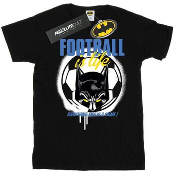 textil Hombre Camisetas manga larga Dc Comics Batman Football is Life Negro
