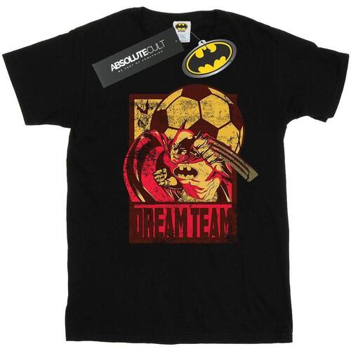 textil Hombre Camisetas manga larga Dc Comics Batman Football Dream Team Negro