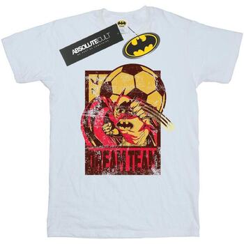 textil Hombre Camisetas manga larga Dc Comics Batman Football Dream Team Blanco