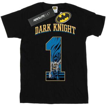 textil Hombre Camisetas manga larga Dc Comics Batman Football Dark Knight Negro