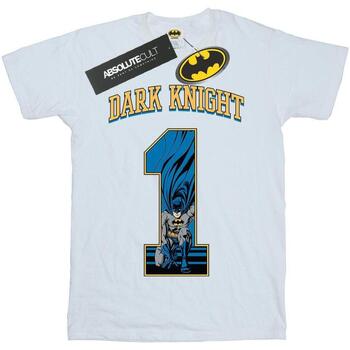 textil Hombre Camisetas manga larga Dc Comics Batman Football Dark Knight Blanco