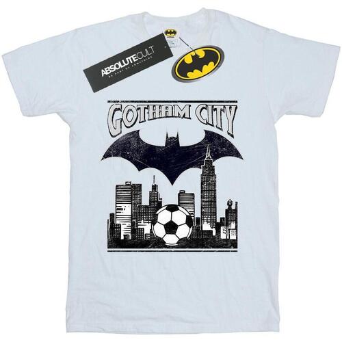 textil Hombre Camisetas manga larga Dc Comics Batman Football Gotham City Blanco