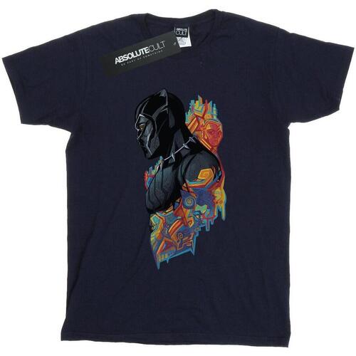 textil Mujer Camisetas manga larga Marvel Black Panther Profile Azul