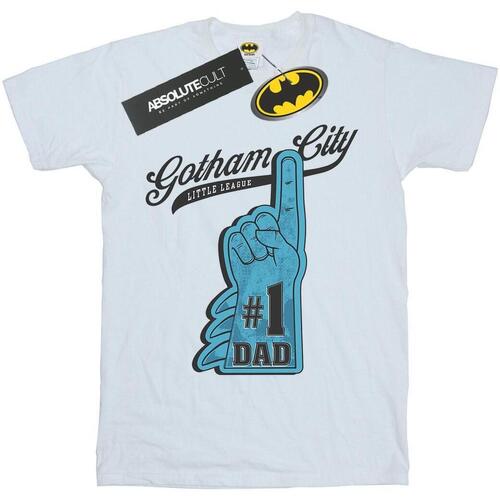 textil Hombre Camisetas manga larga Dc Comics Batman Number One Dad Blanco