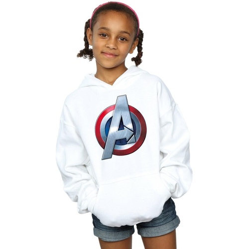 textil Niña Sudaderas Marvel Avengers 3D Logo Blanco