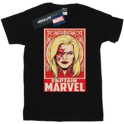 textil Mujer Camisetas manga larga Captain Marvel Ornament Negro