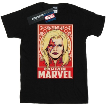 textil Mujer Camisetas manga larga Captain Marvel  Negro
