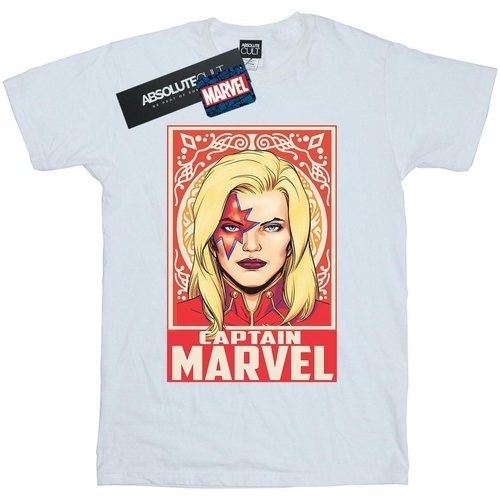 textil Mujer Camisetas manga larga Captain Marvel Ornament Blanco