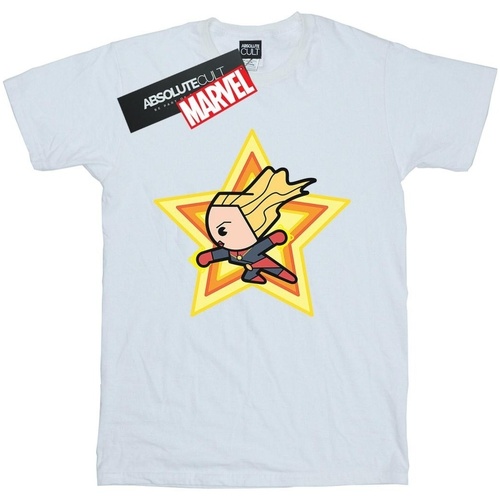 textil Niña Camisetas manga larga Captain Marvel BI1542 Blanco