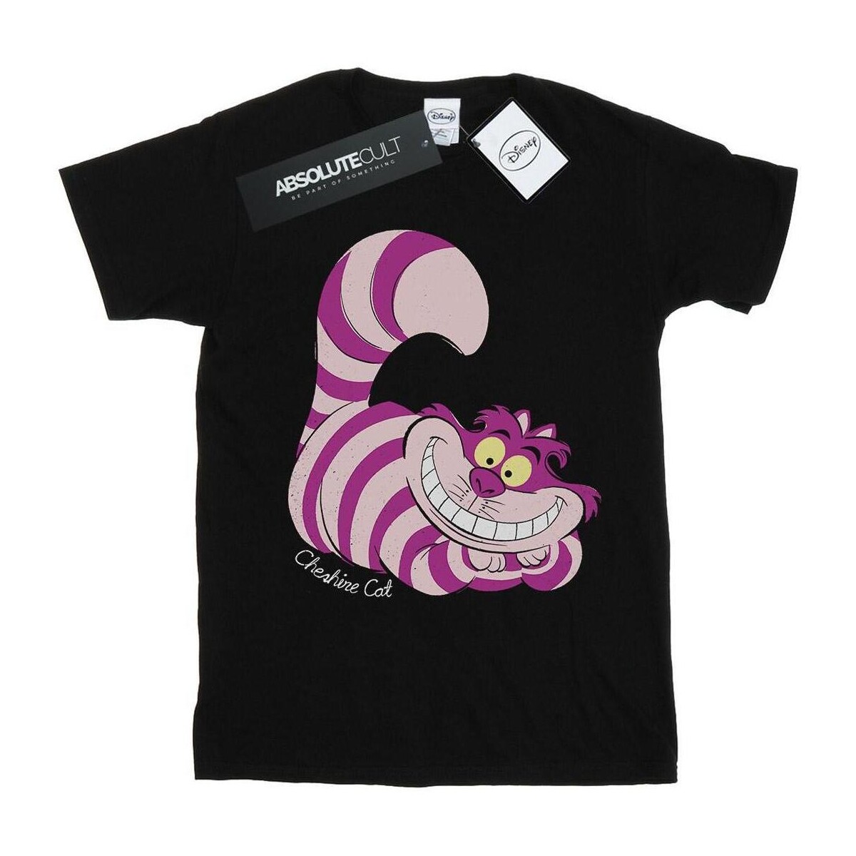 textil Niña Camisetas manga larga Disney Alice In Wonderland Cheshire Cat Negro