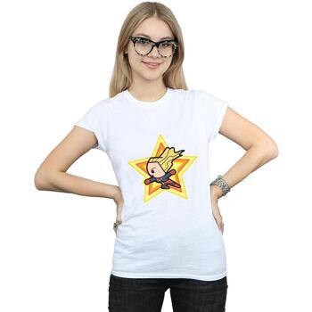 textil Mujer Camisetas manga larga Captain Marvel  Blanco