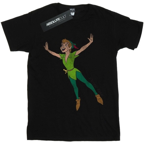 textil Mujer Camisetas manga larga Peter Pan Classic Flying Negro