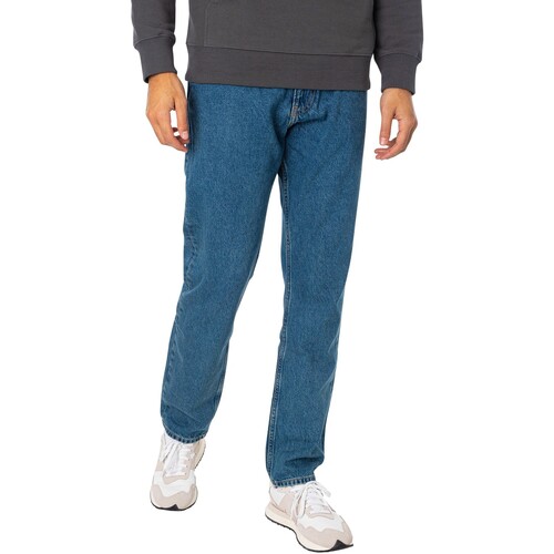 textil Hombre Vaqueros rectos Calvin Klein Jeans Vaqueros Rectos Auténticos Azul