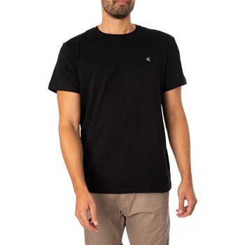 Calvin Klein Jeans Camiseta Con Insignia Embro Negro