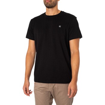 Calvin Klein Jeans Camiseta Con Insignia Embro Negro