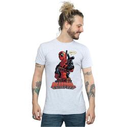 textil Camisetas manga larga Deadpool Hey You Gris