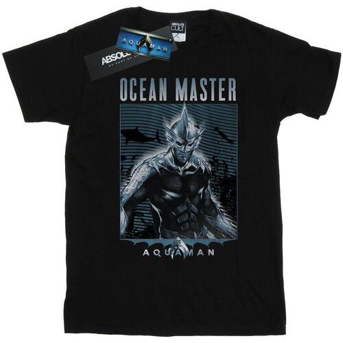 textil Hombre Camisetas manga larga Dc Comics Aquaman Ocean Master Negro