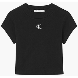 textil Mujer Camisetas manga corta Calvin Klein Jeans J20J218337 Negro
