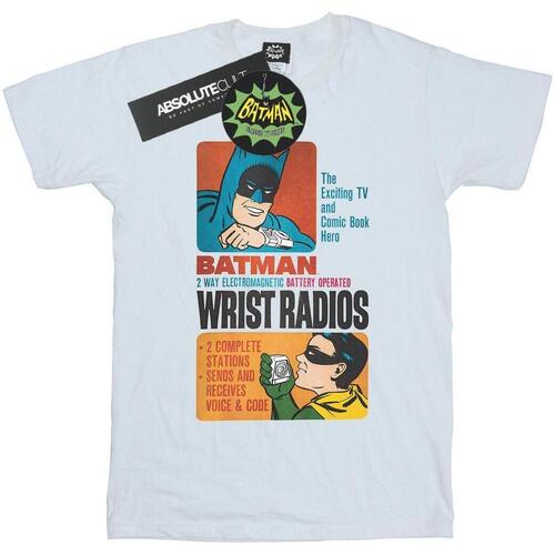 textil Hombre Camisetas manga larga Dc Comics Batman TV Series Wrist Radios Blanco