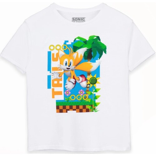 textil Niños Camisetas manga corta Sonic The Hedgehog NS7427 Blanco