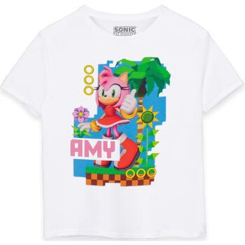 textil Niños Camisetas manga corta Sonic The Hedgehog  Blanco