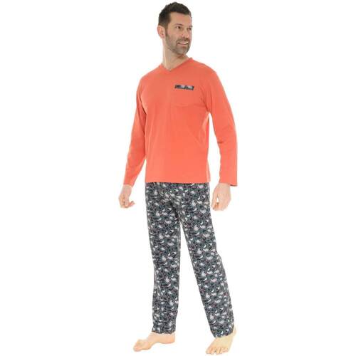 textil Hombre Pijama Christian Cane DONATIEN Naranja
