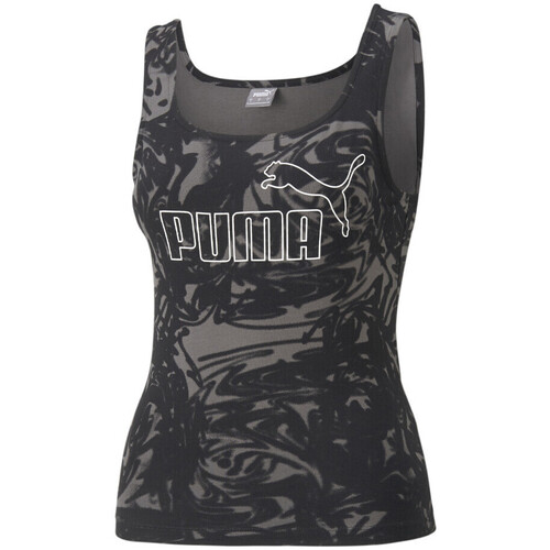 textil Mujer Camisetas sin mangas Puma  Negro