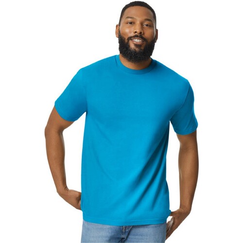 textil Camisetas manga larga Gildan 65000 Azul