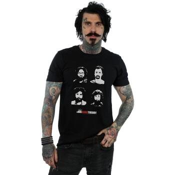 textil Hombre Camisetas manga larga The Big Bang Theory Expedition Beards Negro