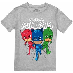 textil Niño Camisetas manga larga Pj Masks Heroes Trio Gris