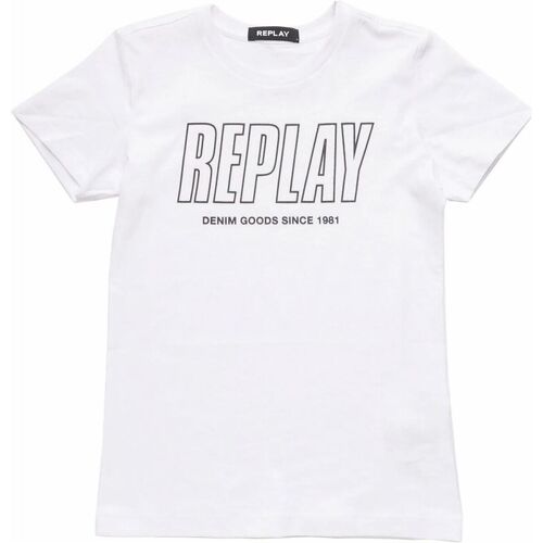 textil Niños Tops y Camisetas Replay SB7308.020.2660-001 Blanco