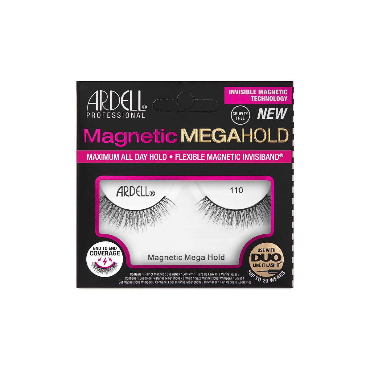 Belleza Mujer Máscaras de pestañas Ardell Magnetic Megahold Pestañas 110 