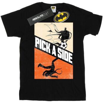 textil Hombre Camisetas manga larga Dc Comics Batman Football Pick A Side Negro