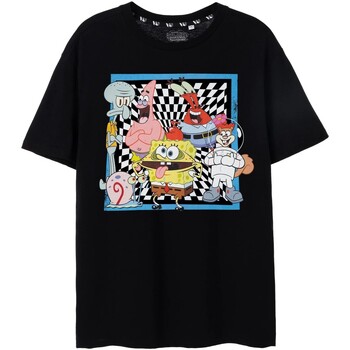 textil Hombre Camisetas manga corta Spongebob Squarepants NS7413 Negro