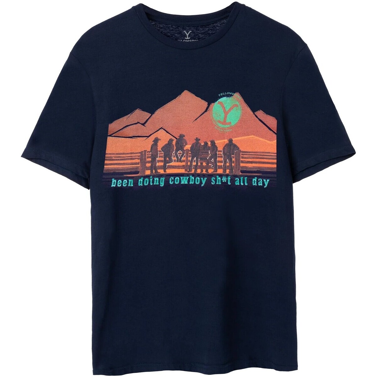 textil Hombre Camisetas manga corta Yellowstone NS7417 Azul