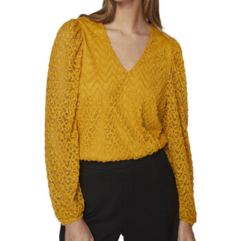 textil Mujer Tops / Blusas Vila  Amarillo