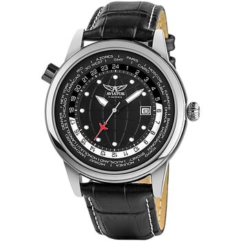 Relojes & Joyas Hombre Reloj Aviator F-Series AVW6975G354 Negro