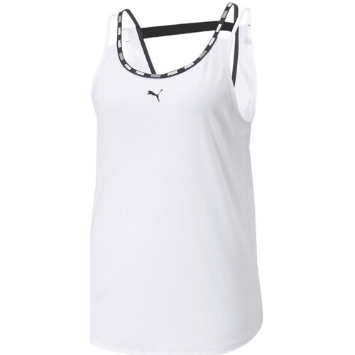 textil Mujer Camisetas sin mangas Puma  Blanco