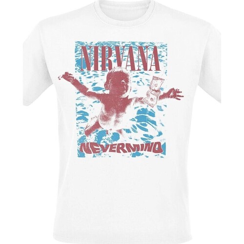 textil Camisetas manga larga Nirvana Nevermind Underwater Blanco