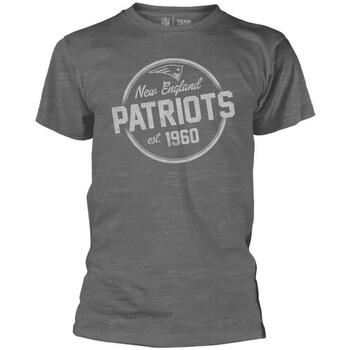 textil Camisetas manga larga Nfl New England Patriots Gris