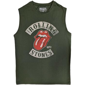 textil Camisetas sin mangas The Rolling Stones RO5854 Verde