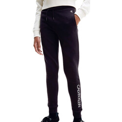 textil Niña Pantalones de chándal Calvin Klein Jeans  Negro
