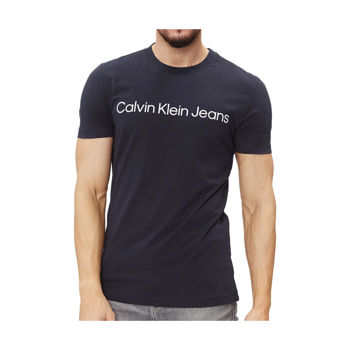 textil Hombre Tops y Camisetas Calvin Klein Jeans  Azul