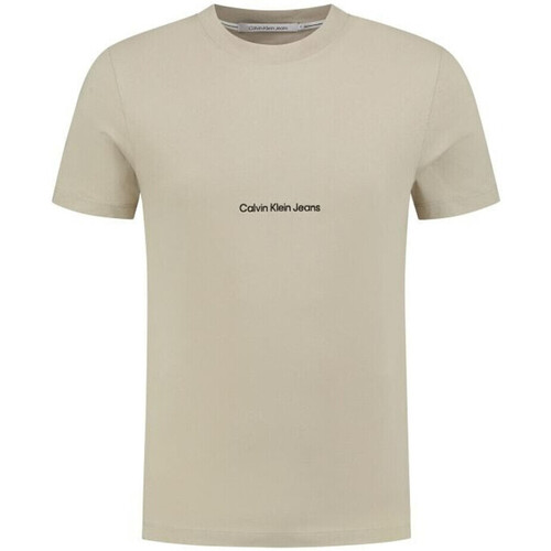 textil Hombre Camisetas manga corta Calvin Klein Jeans  Marrón