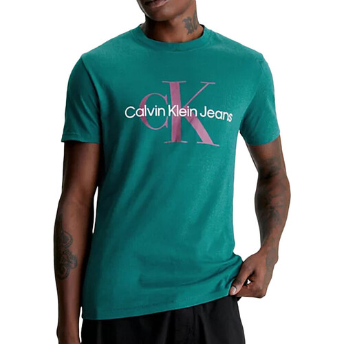 textil Hombre Tops y Camisetas Calvin Klein Jeans  Verde