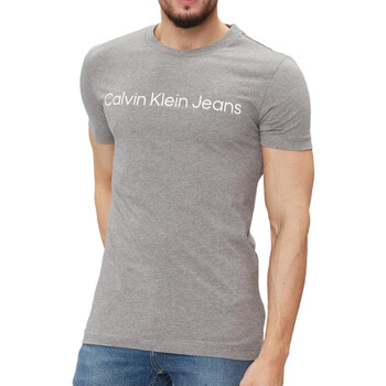 textil Hombre Tops y Camisetas Calvin Klein Jeans  Gris