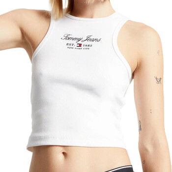 textil Mujer Camisetas sin mangas Tommy Hilfiger  Blanco