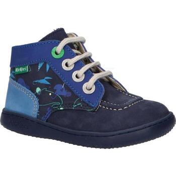 Zapatos Niños Botas Kickers 947581-10 KICKBONZIP Azul