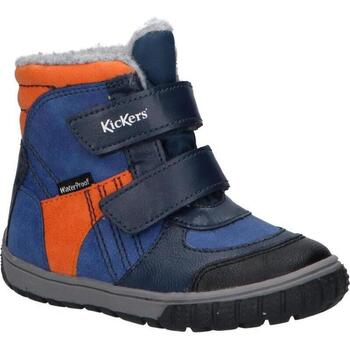 Zapatos Niños Botas de caña baja Kickers 585572-10 SITROUILLE Azul
