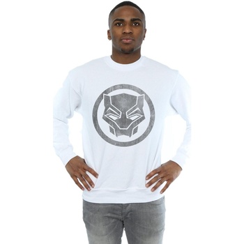 textil Hombre Sudaderas Marvel Black Panther Distressed Icon Blanco